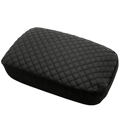 Ezzy Auto Black Leather Console Center Armrest Lid Cover Skin Protector Jacket For Honda Civic #TOP6