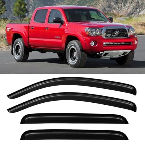 Cxdar Window Rain Guards Visors for 2005-2015 Toyota Tacoma Double ...