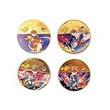 MAGIC SELECT Pok Goldmetallische Münzen. Pok-Münzen Edition 25 Jahrestag mit Lasergravur, und 3D-Design für Kinder und Erwachsene. Metal Golden Coin. (m5552)