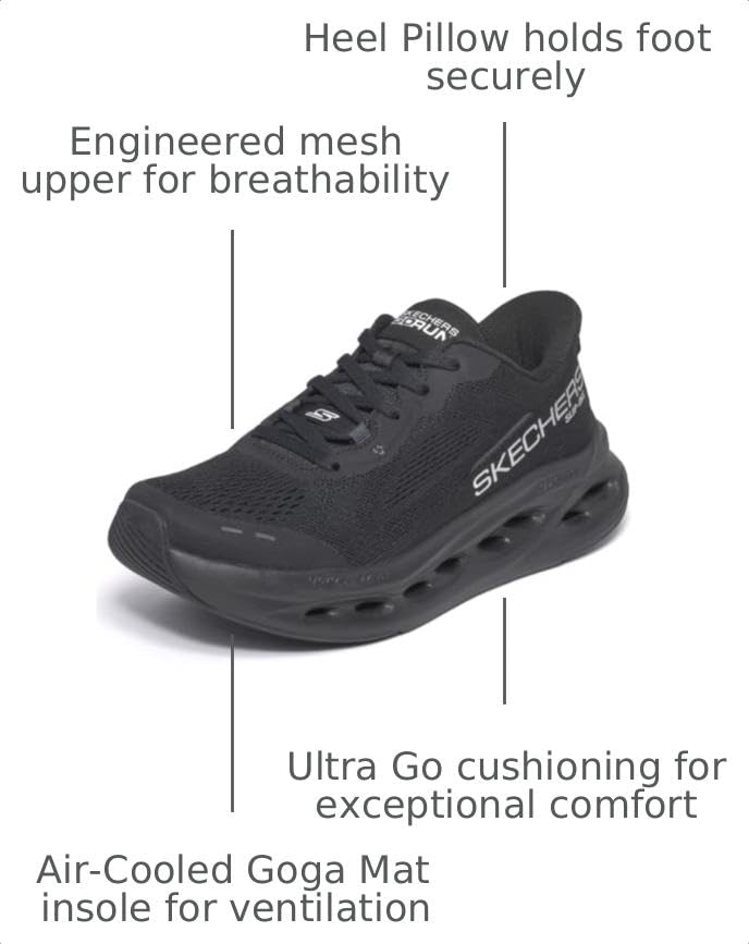 Image of Skechers Women's Max Cushioning Glide Step Caledonia Hands Free Slip-ins | Max Cushioning, Hands Free Slip-Ins, Air-Cooled Goga Mat Insole, Glide Step Midsole, Goodyear Rubber, Machine Washable