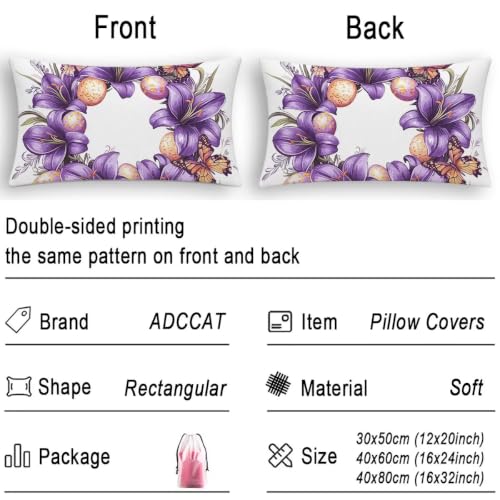 Fundas cojines 40x80 rectangular blanco juego de 2 fundas para cama sofá 7