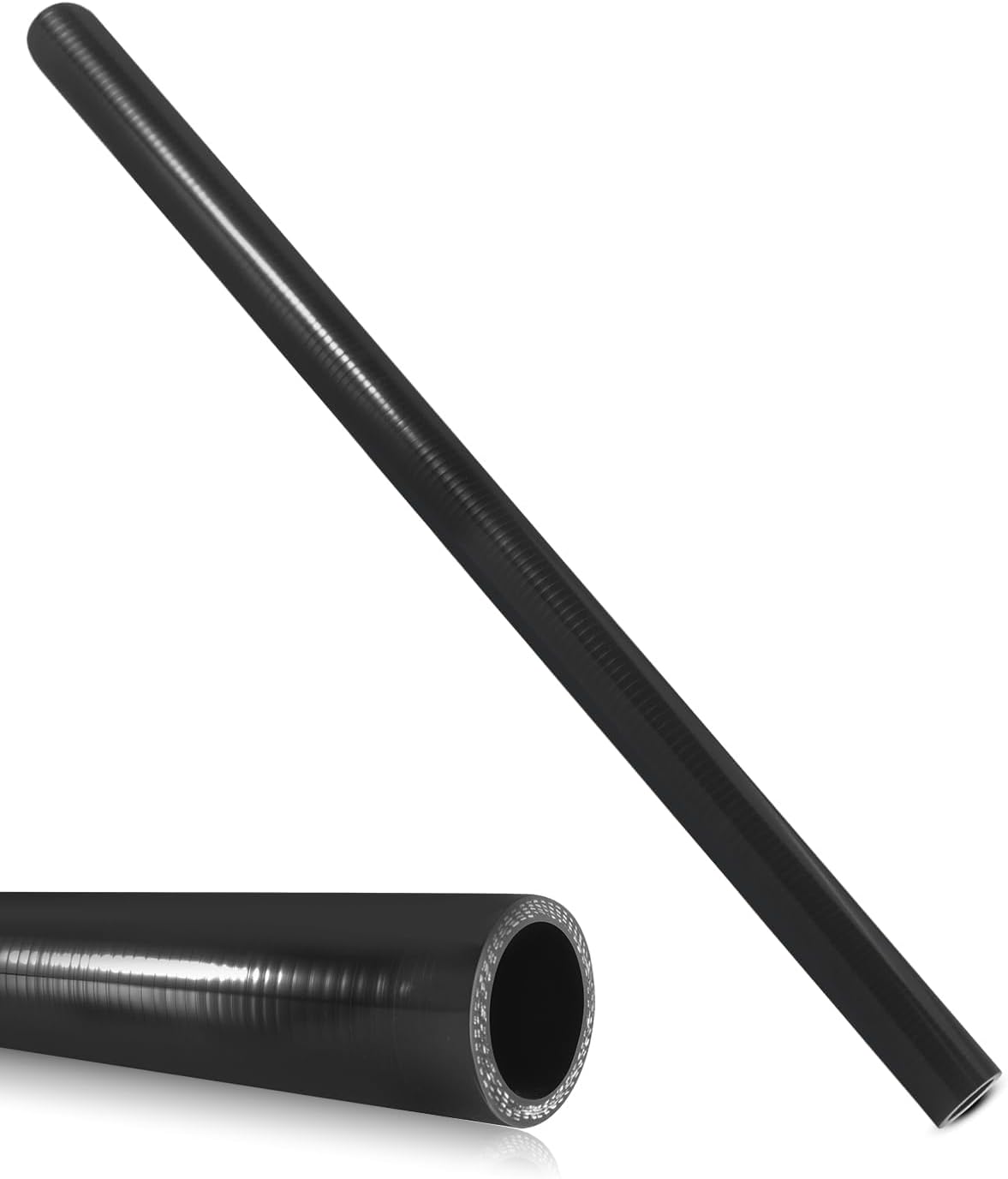 ID 1-1/8" x 3.3 FT Length 3-Layer Silicone Radiator Coolant Hose for Marine Industrial Racing Truck Bus