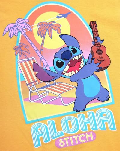 Disney Girls Shirts - Stitch & Angel Minnie Mouse Long Sleeve or Short Sleeve Graphic Tees for Girls (Sizes: 5-14)4