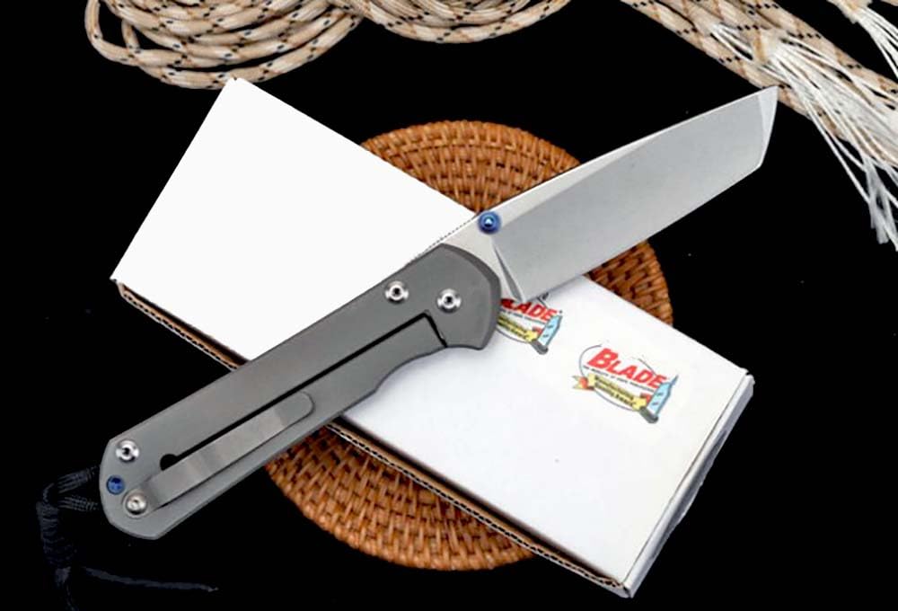 Klappmesser 8.27" Taschenmesser slim aus stahl s35vn & Titan, Outdoor Survival Messer Camper Jagdmesser,Scharfes Einhandmesser praktische,Titanlegierung messer edc mit clip Scheide,geschenk für männer