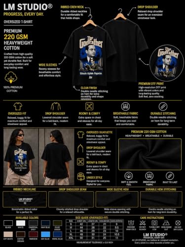 LM STUDIO The Godfather Oversized T-Shirt - Image 6