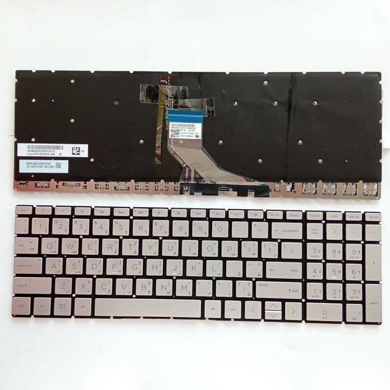 Clavier SP LA AR pour HP Pavilion 15-DA 15-DB 17-by retroeclaire argent