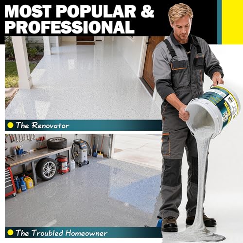 Pintura epóxica para piso con arena coloreada y autonivelante – 105 Fl Oz miniatura 3