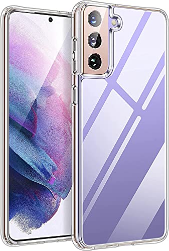 SmartLike Transparent Back Cover/Case Compatible with Samsung Galaxy S21 - Hard Unbreakable Glass, Shockproof, TPU, Crystal Clear (B0977F5RZ7) Amazon Price History, Amazon Price Tracker