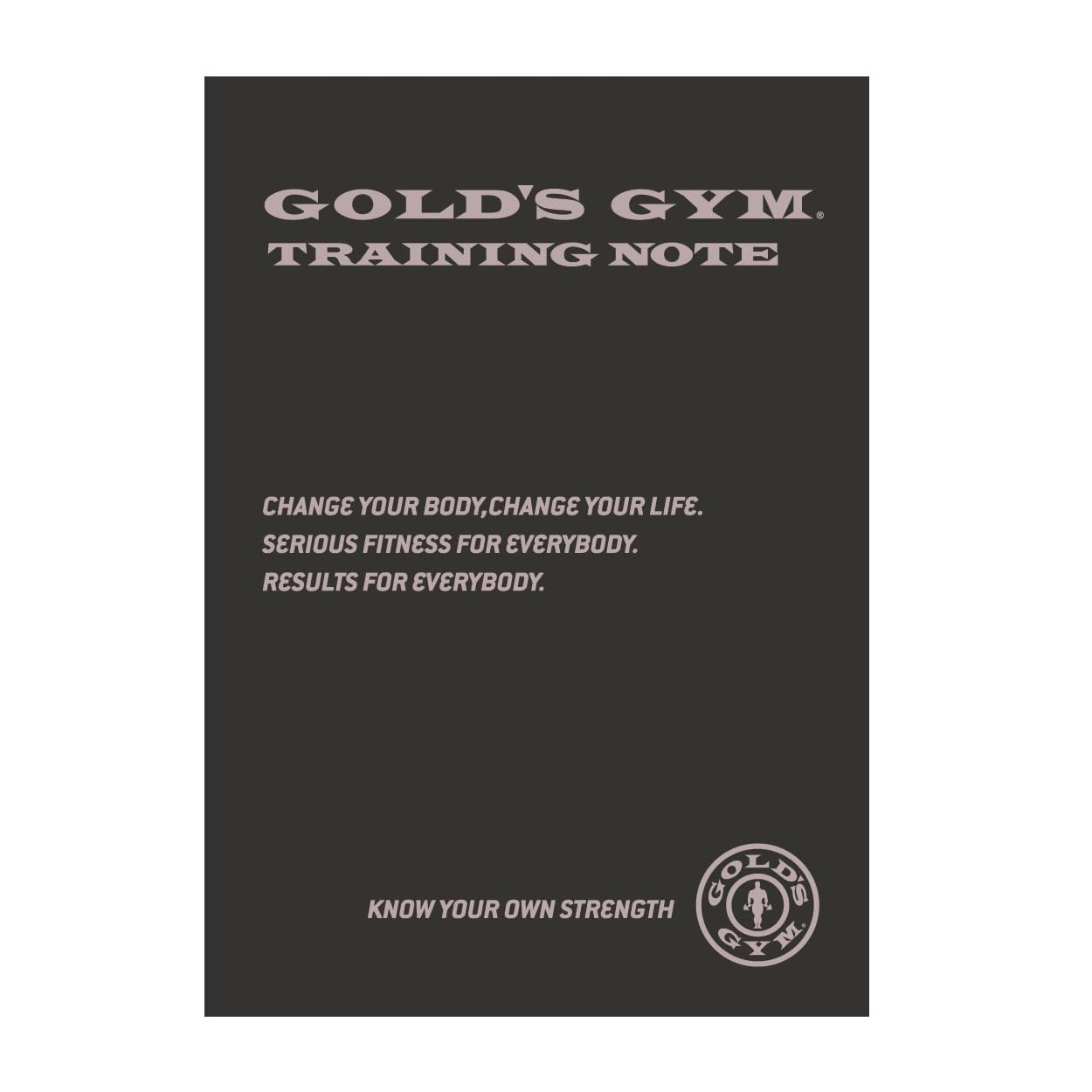 ゴールドジム(GOLD'S GYM) トレーニングノートA5サイズ104日分/グ…