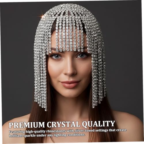 Tocado de diamantes de imitación cómodo para evitar dolor de cabeza 2