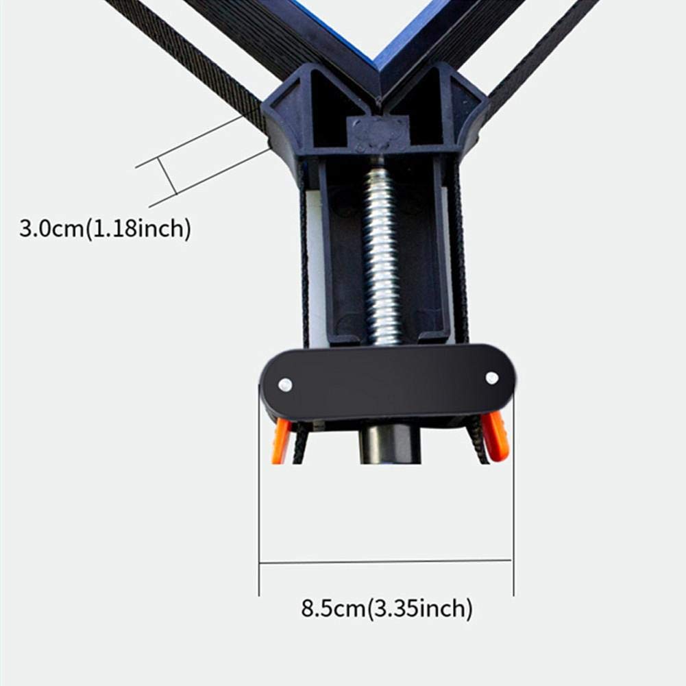 Sangle De Serrage De Bande D'angle Réglable Noir Vise Cadre Photo Porte-outil À Bois