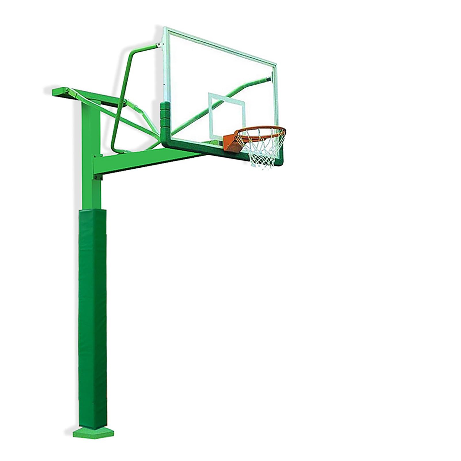 Weatherproof Square Pole Padding Wrap Around, Custom Height Basketball Hoop Pole Cushion for Player Kid Child Protection & Safety, Garage Basement Support Post Padded(Green,H 5ft)