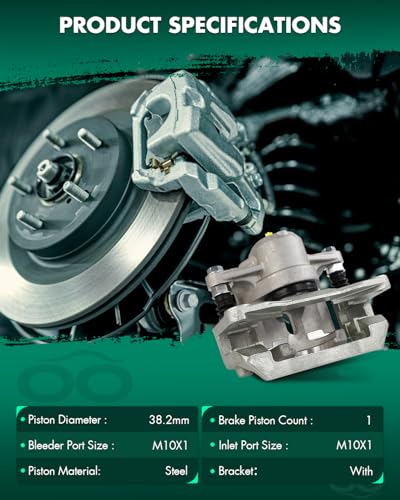 Image of SCITOO 19B3225 Rear Left Disc Brake Caliper Assembly w /Bracket for Subaru for Legacy 2006-2009,for Subaru for Outback 2006-2009