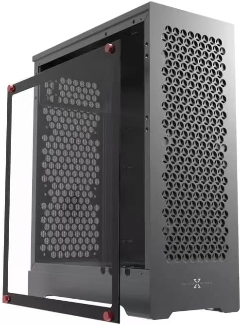 C1(C1 Upgraded Version)Micro ATX Computer Case for PC 2023 Mid Tower Aluminum Alloy Large Side Penetration MATX ITX Gaming Case in-Line Long Graphics Card ATX Power Supply 240 Water-Cooled Hard Drive