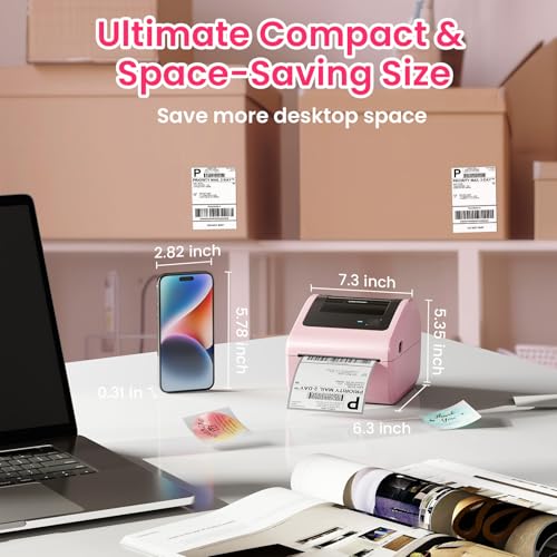 Omezizy Bluetooth Thermal Label Printer with Built-in Label Bin 30pcs Label by Omezizy - Used condition - Image 4