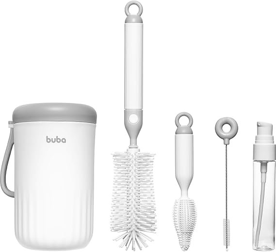 Kit portátil para limpeza de mamadeira como presente útil para bebê