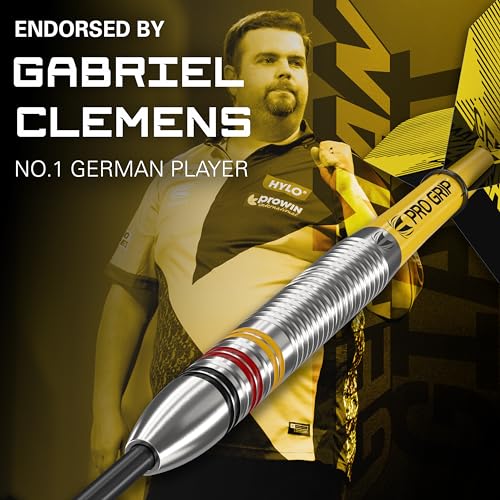 Image of Target Darts Gabriel Clemens 24G Tungsten Steel Tip Darts Set - 9 Pro Grip Shafts - 9 Pro Ultra Flights - Dart Wallet - Dart Counter App Coupon Bundle