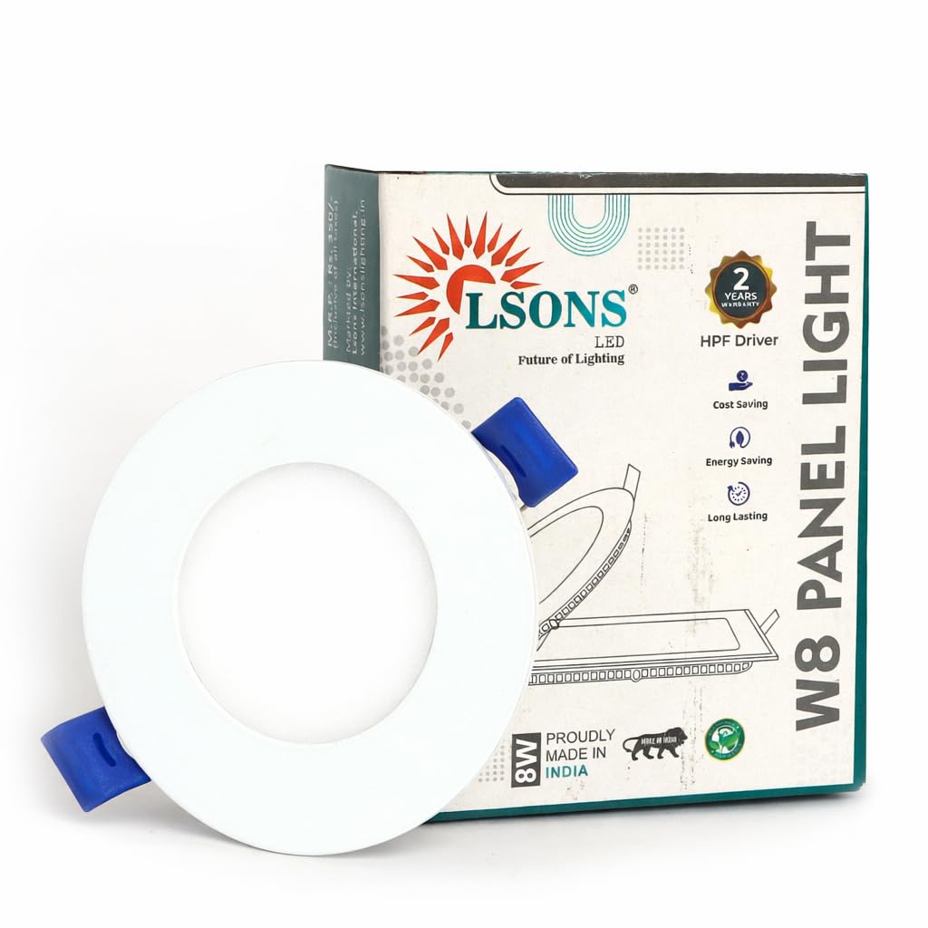 8W LED Panel Light (Round, Slim) | HPF Driver | 100 lm/W | 85–300V Wide Voltage | CRI >80 | Energy Saving Ceiling Panel Light | Soft & Even Illumination-image-40