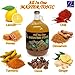 128oz| Kosher| apple cider vinegar | All in One Master Tonic Shots cinnamon, cloves, lemon, ginger, turmeric, cayenne pepper, honey