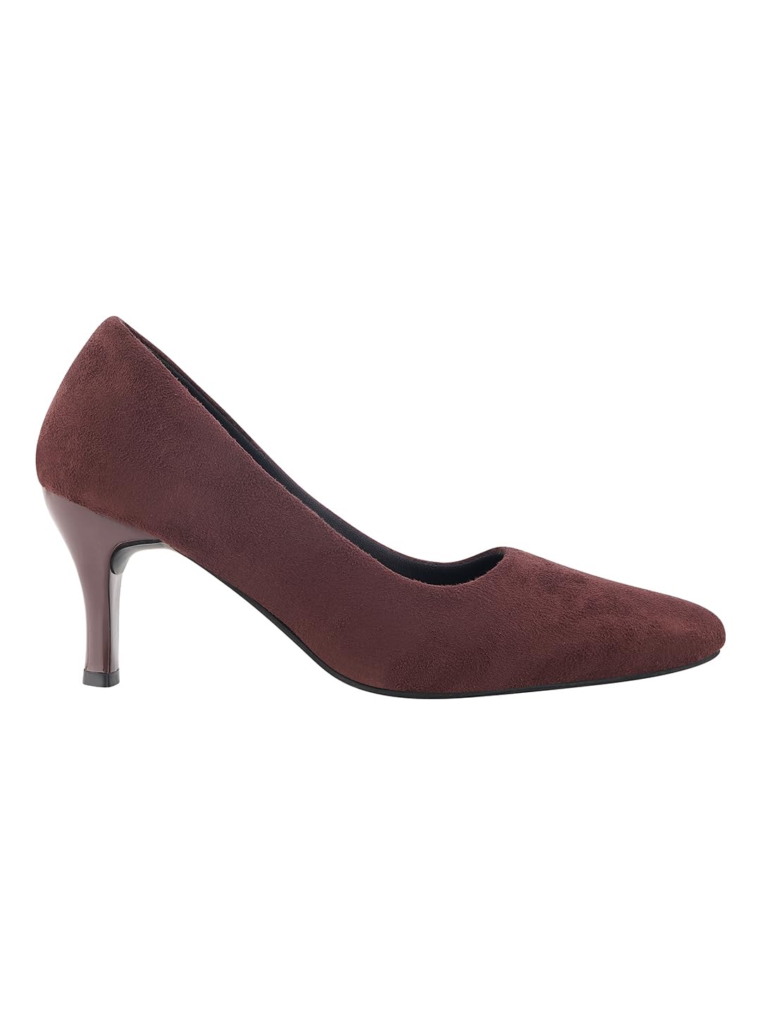 Women's Brown Suede Kitten Heels – Pointed Toe Dress Pumps for Office, Party || Formal Streetwear, Travel || Daily Style EU39-image-32