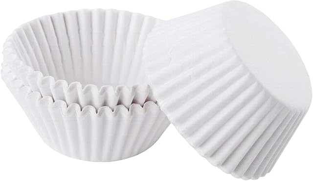 100p Small White Paper Cupcake Cases Baking Cups,Cupcake Cases for Baking,Mini Muffin Wrappers Cases Muffin Cups Cupcake Liner,Paper Baking Case for Cupcakes Decoration Supplies,Wedding,Birthday Party
