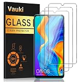 Vauki Lot de 3 Verre Trempé pour Huawei P30 Lite/P30 Lite Vitre Protection Écran Ultra HD Dureté 9H Glass Résistant Anti Rayures avec Haute Transparence à 99% Sans Bulles 6,15'