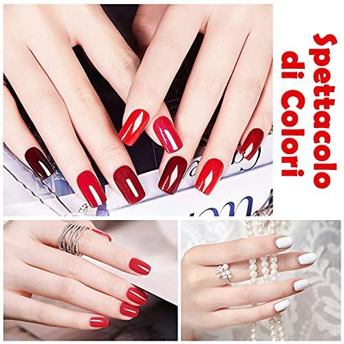Creamify Gel Nagellack 8 Farben UV Nagellack Weihnachtsstimmung Serie Gel Nagellack UV DIY Nageldesign mit… – Bild 7