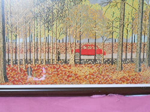 山下 清【神宮外苑】、希少画集画、状態良好、新品高級額装付 山下 清【菊】、希少画集画、状態良好、新品高級額装付、絵画