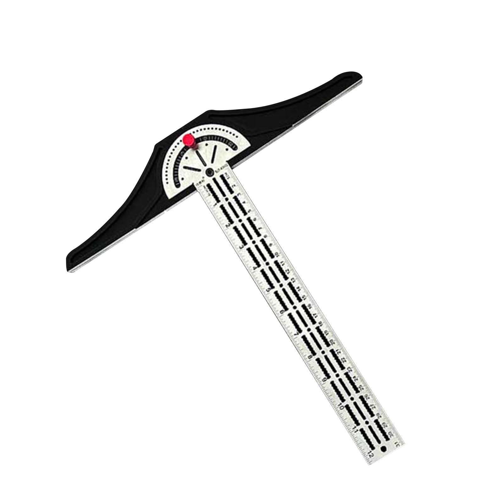 Multifunction Angles Measure Woodworker Edges Ruler with Adjustable Protractor Angles Finder 8/12 / 18inch Adjustable Protractor Finder