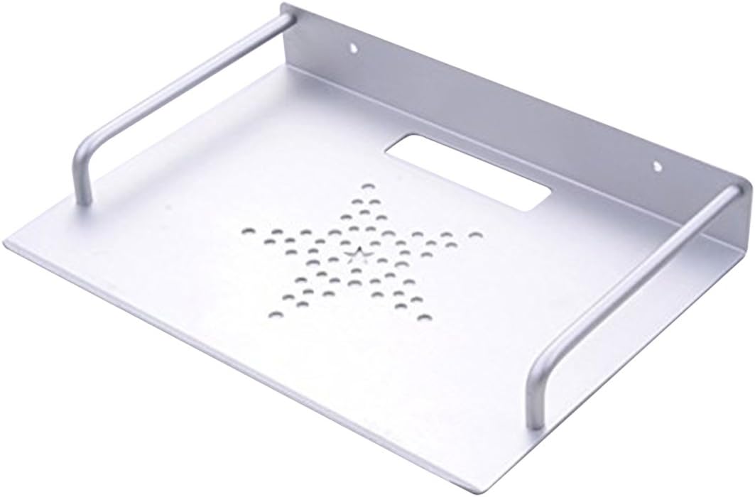 TV-Box Router Set-top Box Mini PC DVD Player Single Space Aluminum Wall Mount Shelf Support Rack Holder