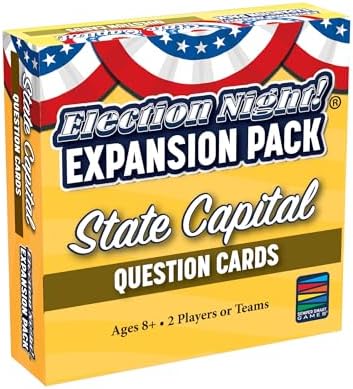 Semper Smart Games Election Night! Game State Capital Expansion Pack: for Use with Election Night! Game to Make Learning State Capitals Fun!