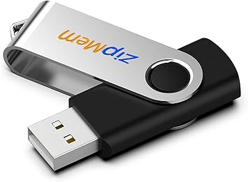 Zipmem 64GB USB 2.0 Pendrive (Black, Made in India)