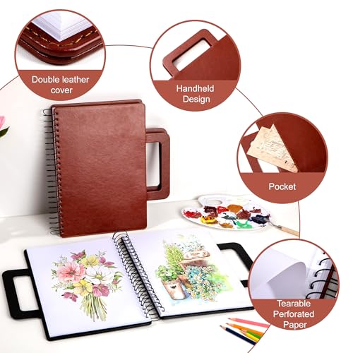 Carnet de croquis marron FLYING EAGLE idéal pour vos dessins de voyage - 2
