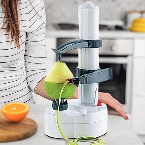 Electric Peeler, Vegetable Peeler for Kitchen | Multipurpose Carrot Peeler for Kitchen - Practical Vegetable Peeler Fruit Peeler Cucumbers for Potatoes Carrots Pears - Image 3