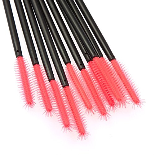 Professional Disposable Silicone Eyelash Mascara Brushes Wands Applicator Makeup Kits (Pack of 1000, Pineapple-shape)