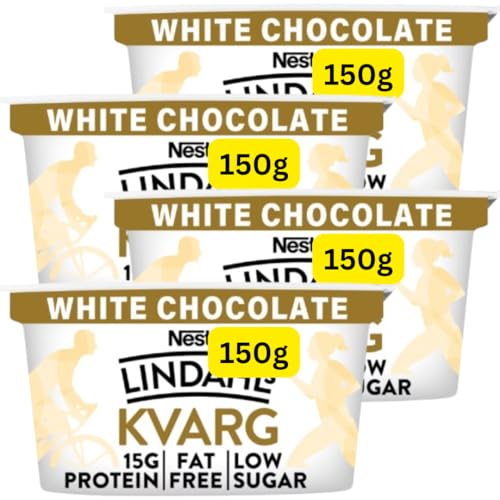 White Chocolate Yoghurt 150G No Fat Low Sugar Lindhals+ (4X150G)