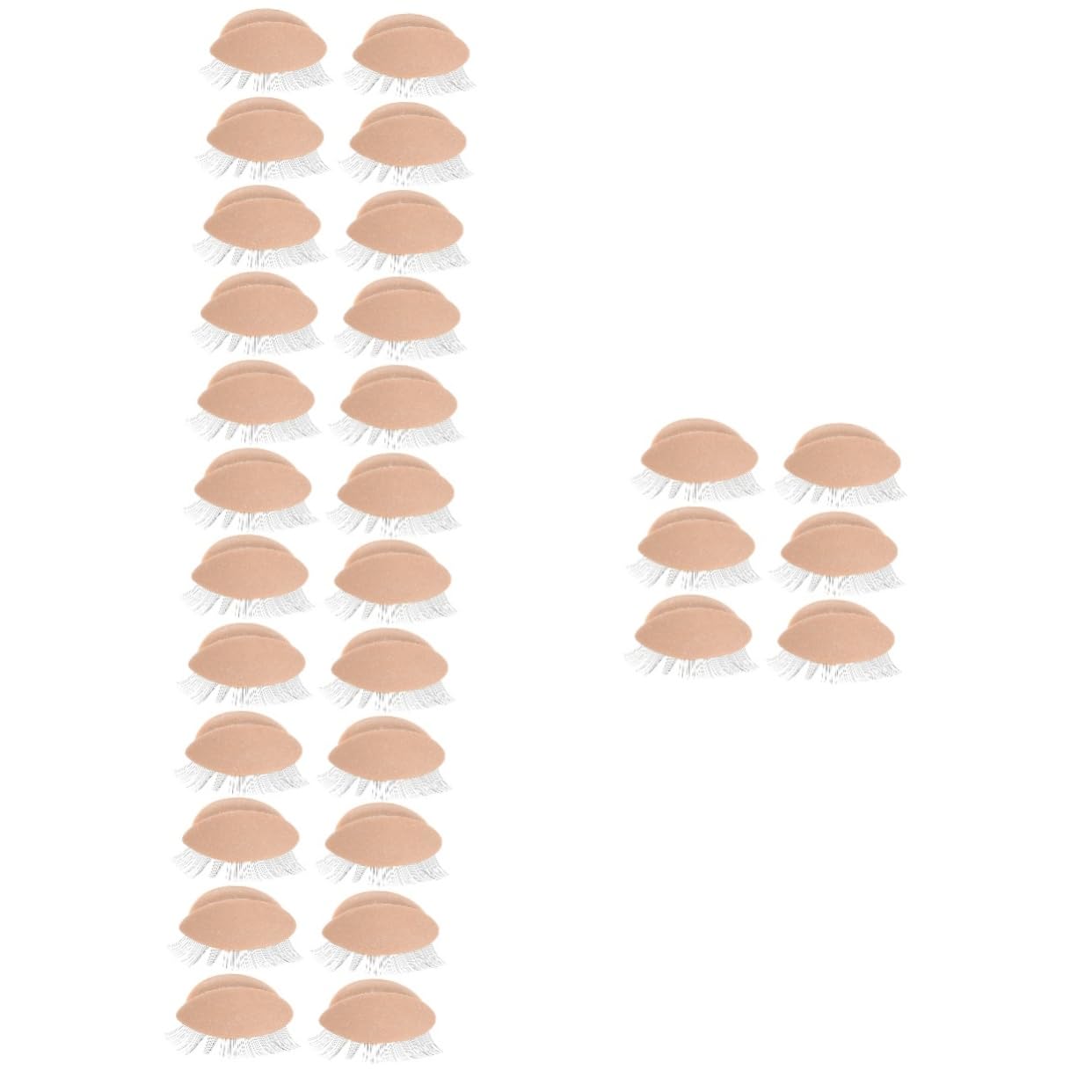 Baluue 15paare Abnehmbare Realistische Augenlider Mit Wimpern Für Training Von Wimpernverlängerungen Praktischer Übungskopf Für Mannequin-training