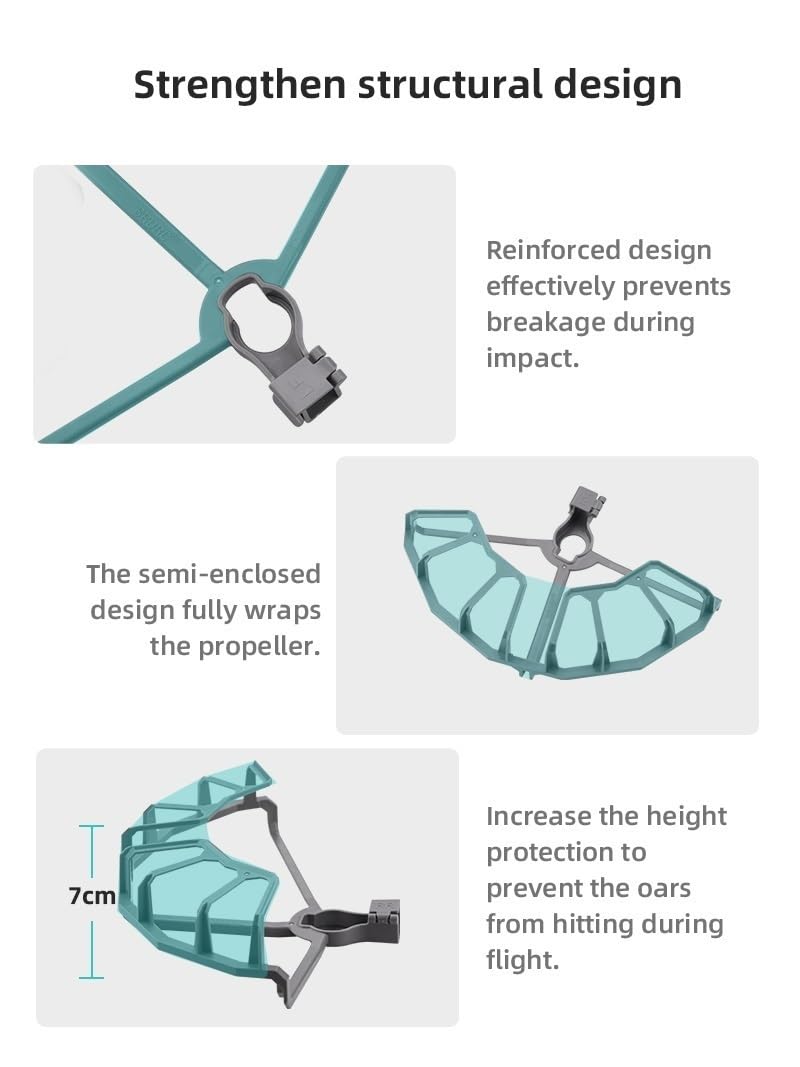 Protezione dell'elica compatibile con il carrello di atterraggio pieghevole del drone Air 2/Air 2S Copertura protettiva a installazione rapida compatibile con l'accessorio Air2 Lame di ricambio(31.6-4