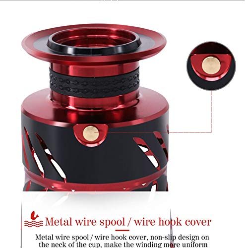 liuchenmaoyi Base Fishing Roll Angelrolle SK2000-7000 Saltwater Spinning Rolle 6 + 1BB Carp Drag 8kg-30kg Rollen… – Bild 6