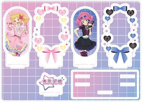 Aikatsu Stars! x Sanrio Characters 01 A Ver.[Collaboration Illustration] Premium Acrylic Diorama Plate