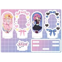 Aikatsu Stars! x Sanrio Characters 01 A Ver.[Collaboration Illustration] Premium Acrylic Diorama Plate