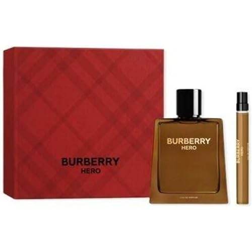 Burberry Hero 2-Piece Gift Set for Men, 3.4 Oz EDP and 0.33 Oz EDP
