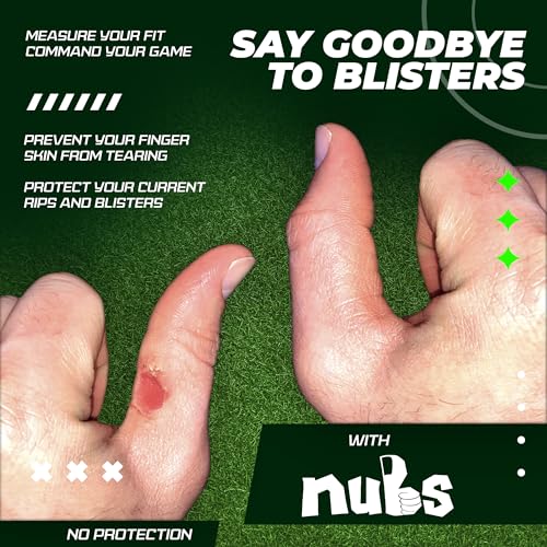 JerkFit NUBS, mangas para polegar e dedo para evitar bolhas de golfe. (Par) (pequeno)