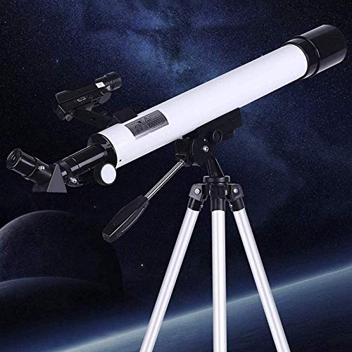 Telescopio refractor portátil, gran regalo de astronomía para que los niños exploren el espacio lunar, telescopios de apertura de 50 mm para astronomía