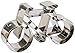 Price comparison product image RBV Birkmann Bicycle Cookie Cutter 11 cm, Gray, 1 Piece