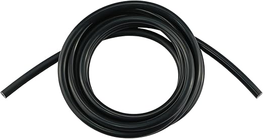 Ucreative 10FT ID 1/8" (3mm) High Temperature Silicone Vacuum Tubing Hose 130PSI Max Pressure Black