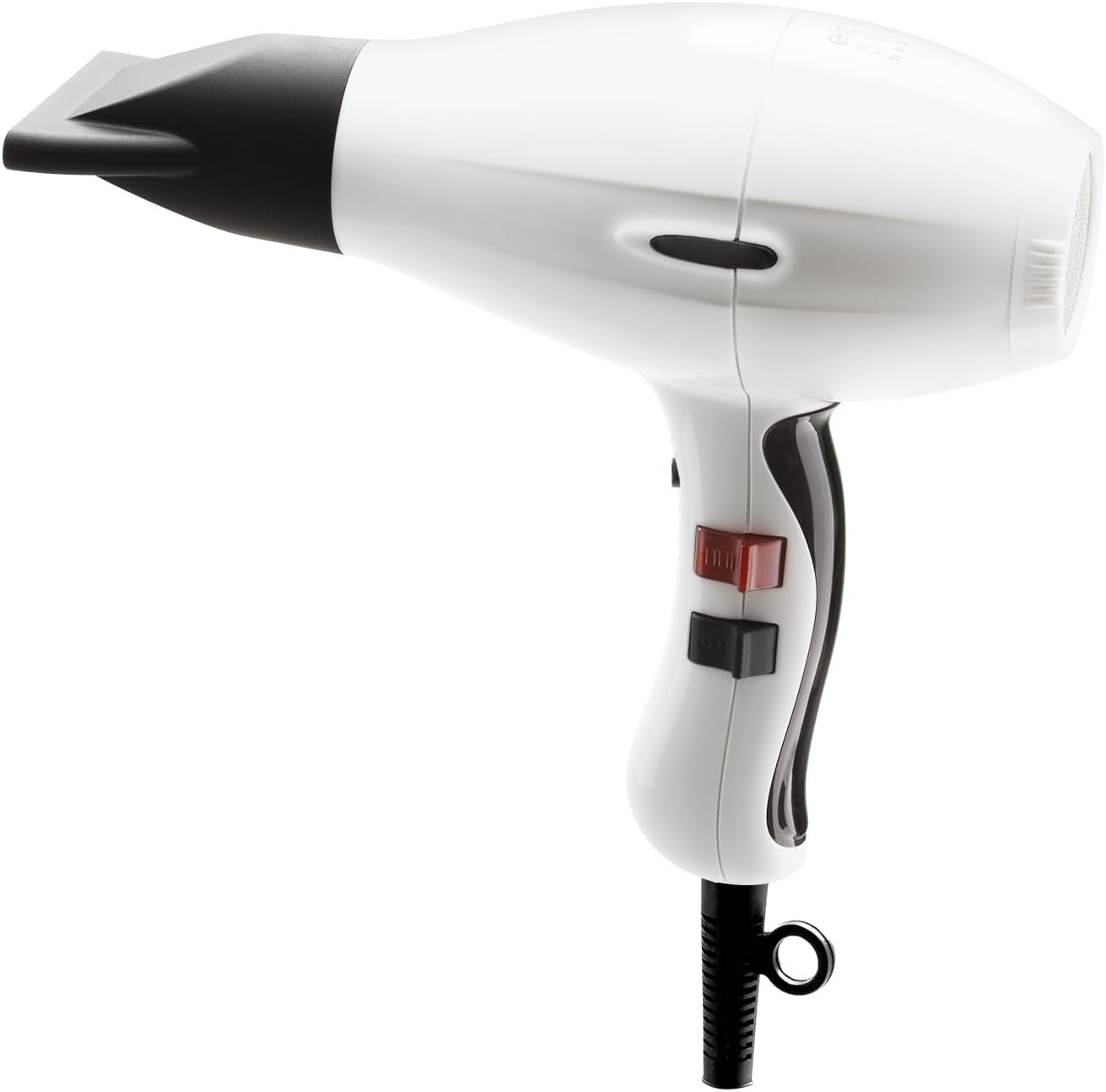 Elchim 3900 Healthy Ionic Professional Hair Dryer, 1875W Blow Dryer, Ionic & Ceramic System, 30%+ Faster Drying, Low EMF Protection, Dual Quick-Lock Concentrators, Made in Italy, White