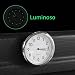 Imagen de Reloj para Salpicadero de Coch Blanco Luminoso Reloj de Coche Pegado en el Salpicadero del Coche Reloj Redondo para Coche para Salpicadero Universal para Cualquier de Coche