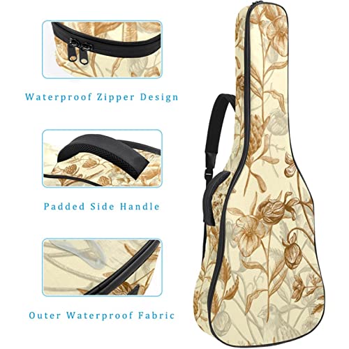 SES Shell Fossils Étui de protection rembourré pour guitare classique acoustique, Multicolore 02, 42.9×16.9×4.7 in… - Les Beatles, Paul McCartney, John Lennon, RIngo Starr, George Harrison SES Shell Fossils Étui de protection rembourré pour guitare classique acoustique, Multicolore 02, 42.9x16.9x4.7 in… – Image 5