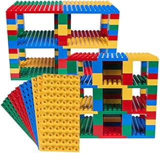 Strictly Briks Classic Big Briks 96 Piece Set 100% Compatible with All Major Brands | Tower Construction | Large Pegs for Toddlers | Ages 3+ | Building Bricks & Baseplates | Basic Colors
